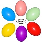 Farbe: 6 helle Farben, Rot, Blau, Grün, Gelb, Lila, Pink. Hölzerne Eier können Babys Aufmerksamkeit erregen und ihnen mehr Spaß bringen.