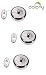 Dolphy Stainless Steel Round Shape Clothes Line Set Of 3 - 9 cms x 9 cms x 3 cms, Silver RS.1399.00