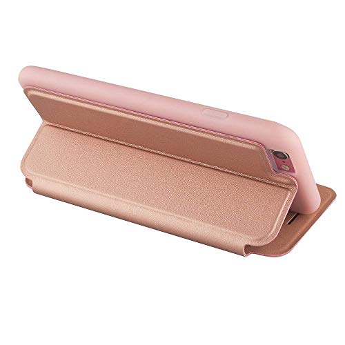 Funda inteligente con ventana y barra de botones Nouske para iPhone 6 y 6S de 4 7 pulgadas de Apple Oro rosa