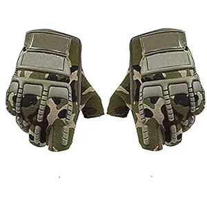 Kandid Bike Riding/Racing Army Green Outdoor Gloves for Boys & Girls (Black_XL)