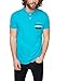 ESPRIT 046EE2K049-Jersey-Regular Fit, Polo Homme, Bleu-Blau (Turquoise 470), X-Large