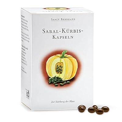 Sanct Bernhard Sabal-Kürbis-Kapseln mit Sägepalmenextrakt und mehrfach ungesättigten Fettsäuren, 300 Kapseln