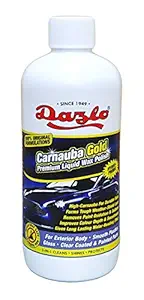 Dazlo Carnauba Gold Premium Liquid Wax Polish (300mL) - for Car & Bike Exterior