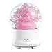 Produktbild Nachtlicht Eternal Flower Aromatherapie Luftbefeuchter Hause Luft Ultraschall Zerstäubung USB-Lade Mini kleine Desktop Luftreiniger kreisförmige weiches Licht bunten Nachtlicht warm ( Color : Pink hydrangea )
