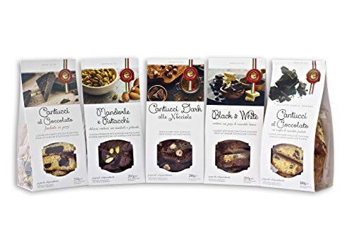 Cantucci Misti Cioccolato Cacao Nocciole Pistacchi Mandorle