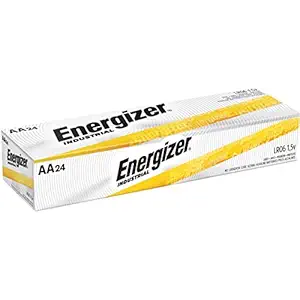 Energizer Industrial Alkaline Batteries, AA, 24 Batteries/Box