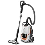 Electrolux UltraOne Animal Care Plus - Aspiradora con bolsa, especial para mascotas, con cepillo AeroPro Mini Turbo, color blanco hielo