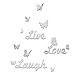 Produktbild TAOtTAO Live Laugh Love Quote Removable Wall Art Aufkleber Spiegel Aufkleber DIY Room Decor (D)