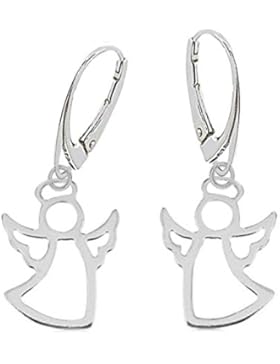 GH1a Engel Brisur Ohrringe 925 Sterling Silber Mädchen Damen Ohrhänger Geschenkidee
