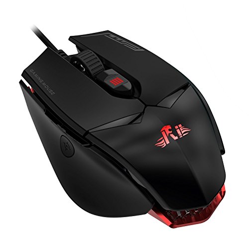 Rii M01 Rat  n Gaming de alta precisi  n  7 botones programables  12 000 DPI  Con retroiluminaci  n de 16 8 Millones de colores  personalizables