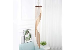 Bwinka Amazing 18 bronze Tubes Yard Garden Outdoor Living Wind Chimes Decoration Home Decor - 35"