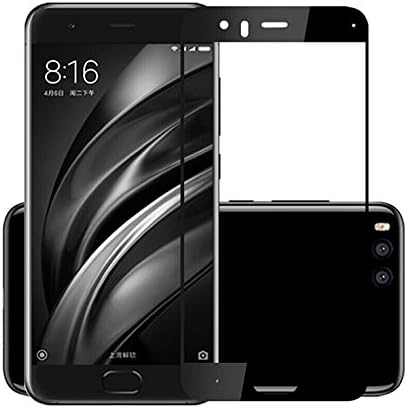 Xiaomi MI 6 Full Screen Protector,Tuanhui 0.26mm thickness 9H hardness Tempered Glass Full Screen Protector for Xiaomi MI 6 [Easy-Install], Black Side.