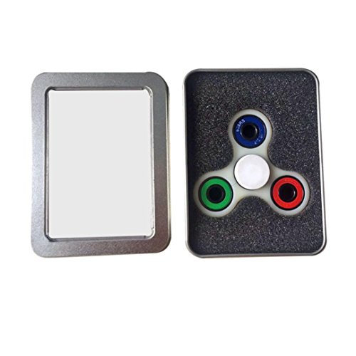 Kolylong Metal Box For Fidget Hand Spinner Triangle Finger Toy, Focus ADHD Autism Fingertip Gyro Toy Carry Case Kolylong Metal Box For Fidget Hand Spinner Triangle Finger Toy, Focus ADHD Autism Fingertip Gyro Toy Carry Case