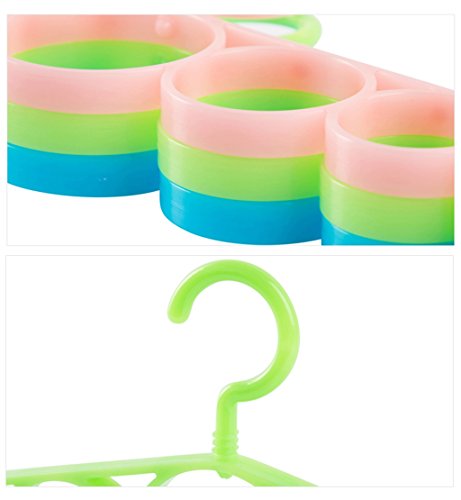 Cqq Trockengestell Set von 10 Multifunktions-Aufhänger Schals Schal Rack Gürtel Rack Gürtel Krawatte Lagergestell ( Farbe : Blau , größe : 41*17cm ) - 3