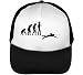 Produktbild Human Evolution Swimming Trucker Cap Herren Damen Schwarz weiß Snapback