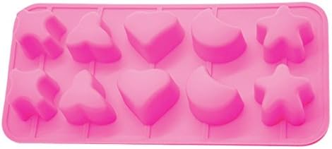 Silicone Gold Shapes Mould Ice Cubes, Pink, 23 x 14 x 3 cm