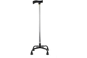 VETRINEIN RETE Vetrineinrete® Bastone quadripode a 4 piedi stampella regolabile da passeggio per anziani regolabile P13