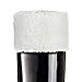 Produktbild TPLB Thermal Fleece Welly Socks for Hunter Tall Rain Boots, Warm Winter Boots Liner with Fuzzy Cuff,Best Leg Warmers for Winter (White, L)