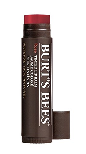 Burt's Bees 100% Natural Tinted Lip Balm, Rose, 4.25g
