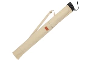 DONGKER Sac Parapluie de Pêche,Bandoulière Réglable,Protection de Canne a Pêche avec Fermeture Élastique pour Canne a Pêche Spinning,Baitcasting,Surf