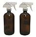 Set of 2 8 Oz Glass Amber Bottles with Trigger Sprayer- Essential Oil Quality RS.2053.00
