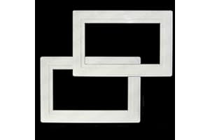 Cambridge Lifestyles ® White Finger Plate for 2 Gang Socket Surround Double Light Switch Protection Cover Pack of 2 Prevents Marks Easy Clean Durable Plastic