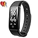 Price comparison product image Fitness Tracker with Heart Rate Monitoring, Mpow H2 Pedometer with Steps Tracking, Calorie Burned, Distance Traveled, Route Painted, Wristwatch with Multiple Sport Modes, Call, Text and SNS Notifications, Adjustable Vibration Intensity