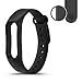 Produktbild Sansee Silikon Handgelenk Armband WristBand Für Xiaomi Miband2, & 2PCS 0.1mm HD Schutzfolie (24,00 x 1,80 x 0,88 cm, Schwarz)
