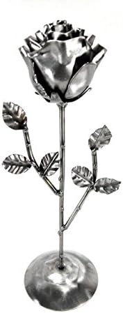 Forged eternal Rose M "Unique and handmade gift" - Ideal gift for Valentine's Day, Girlfriend, Mother's Day, Couple, Marriage, Birthday, Christmas, Wedding Day"