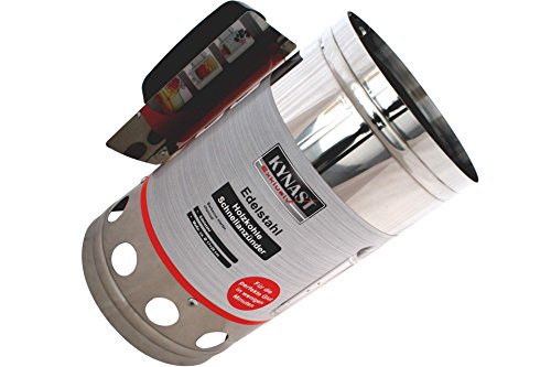 Anzündkamin Edelstahl 27cm Grillanzünder Grillkamin