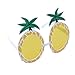 Produktbild LUOEM Ananas Brillen Neuheit Brillen Sonnenbrillen Hawaii Luau Party Supplies Sommer Tropical Beach Party Dekoration (gelb)