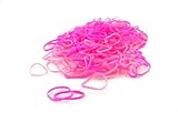 Pack of 250 Small Mini Hair Elastics Silicone Braiding Bands for Dreads Cornrows Braiding (Pinks) by CyberloxShop