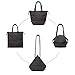 Produktbild knowledgi Geometrische Tasche Henkeltaschen Veränderbare Form Handtasche Große Handtasche Damen Tote Schultertasche für Frauen Scherbe Gitter Design Top-Griff Taschen