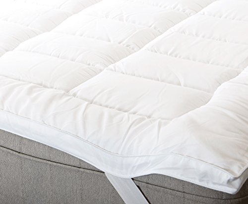 New 5 cm tief King Size Microfaser Matratzenauflage mit Pfirsich Feel Microfaser Gehäuse, Box genäht und elastischen eckgurten aus Lancashire Betten - 2