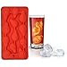 Produktbild Schrei Eiswürfelschale DIY Eis am Stiel Eis Schimmel 20.6x10.6x2cm Hirolan Schokoladenform für Wasser, Soda, Saft, Wein, Obst, Kräuter, Saucen, Pudding (Orange)