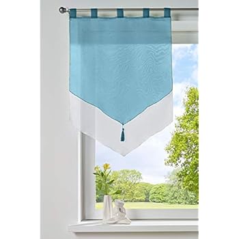 2er Pack Scheibengardinen Lyon Voile Schlaufen Kuche Hxb 90x60