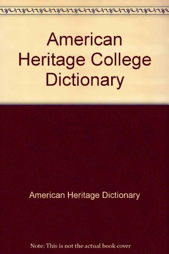 American Heritage College Dictionary/Book&Floppy Disk 3 1/2 Inch