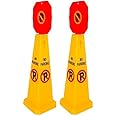 DARIT Work Safety Equipment Plastic Road Cone Vertical Warning Sign Roadblock Cone No Parking Square Signboard Safety Cones (2)