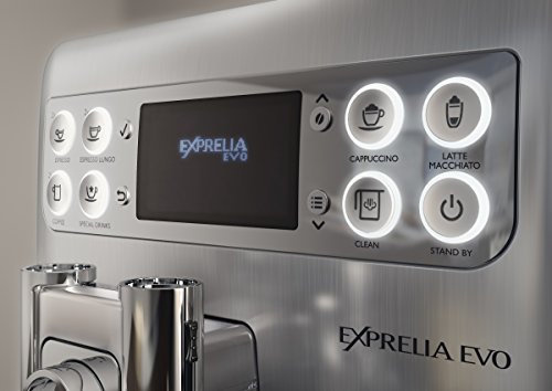 Saeco HD8858/01 Exprelia Kaffeevollautomat, AquaClean, integrierte Milchkaraffe, silber - 3