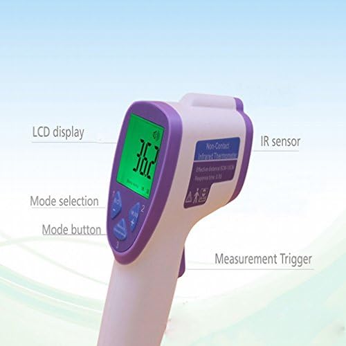 W thermometer Infrared Thermometer Electronic Household Thermometer Baby Thermometer Child Infrared Frontal Warmer,Purple,93 * 153 * 41 (mm) (mm)