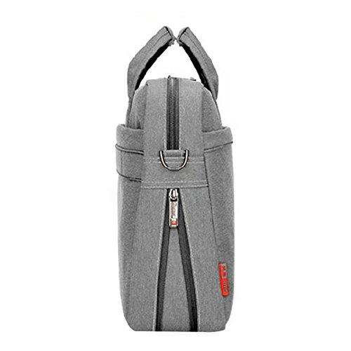 LOSORN ZPY Hohe Kapazität Laptop-Tasche Umhängetasche Messenger Bag Handtasche mit Schultergurt Aktentasche für iPad Pro / MacBook Air / MacBook / Männer / Frauen / Notebook Computer 13-17 Zoll - 2
