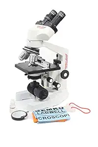 Gemkolabwell Vet Binocular Microscope 1000X Magnification Optics Metal White