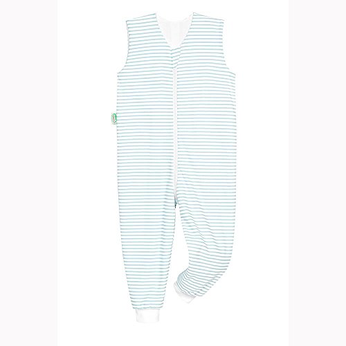 Preisvergleich Produktbild Odenwälder Jersey-Schlafoverall Hopsi stripes soft mint, Größe:98 / 104
