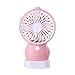 Produktbild OPIB Mini-Handheld Fan Personal Portable Desk Stroller Table Fan mit USB-wiederaufladbaren Batterie betrieben Kühlung Elektro-Fan und 2 Einstellungen,Pink