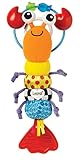 Lamaze LC27567 Click Clack Zack Clip und Go Hugo der Hummer, mehrfarbig