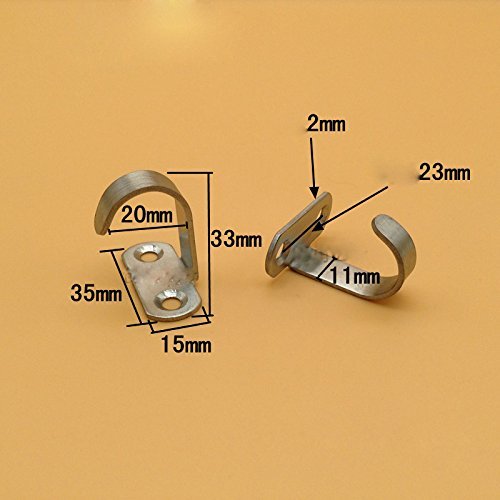 Beddingleer Edelstahl Deckenleuchte Handtuch/Robe Kleider Haken für Schrank Top Badezimmer Küche, 10 Packung - 8