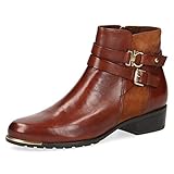  CAPRICE Damen Stiefeletten 25309-23, Frauen Stiefelette, Freizeit leger Stiefel Boot halbstiefel Bootie reißverschluss,Brandy Comb,6 UK / 39 EU