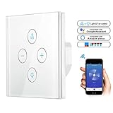 ✔ 【300W Laden Sicher zu Verwenden】: Dieser Wi-Fi Wall-Switch unterstützt Max Load: 300W / Gang (Widerstandslast). Und der Schalter ist die Berührungsschaltfläche, die bequemer und gewöhnlicher ist. Touch-Taste, gutes Gefühl, bessere Zuverlässigkeit und Reaktionsfähigkeit.