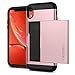 Price comparison product image Spigen [Slim Armor CS] iPhone Xr Case 6.1 inch with Slim Dual Layer Wallet Design and Card Slot Holder for iPhone Xr (2018) 6.1 inch - Rose Gold