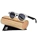Produktbild MXHSX Polarized UV400 Schutzgläser Handmade Bamboo Wood Sonnenbrillen Universal Sonnenbrillen für Mann und Frau Optional Sportbrillen